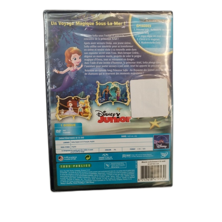Princesse Sofia Au Royaume des Sirènes Vol.3 - DVD Disney Junior - Neu