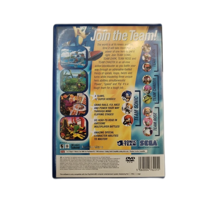 Sonic Heroes - PlayStation 2 - Jeu Plateforme SEGA PAL - Occasion