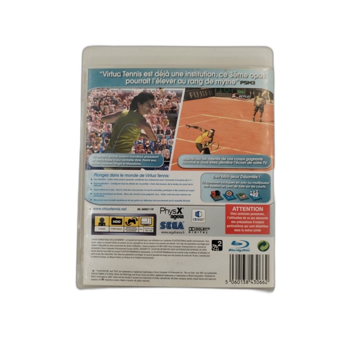 Virtua Tennis 3 - PlayStation 3 - Jeu Sport Tennis SEGA - Occasion Com