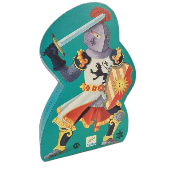 Le Chevalier - Djeco - Puzzle Silhouette 36 pièces - Enfant 4 ans+ - O