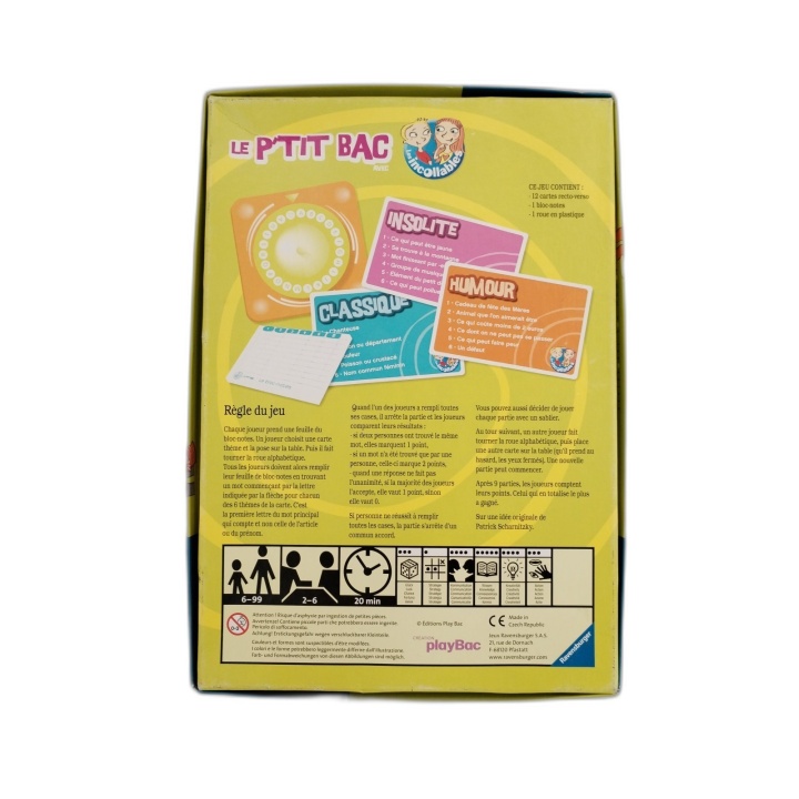Le P'tit Bac Les Incollables - Ravensburger - Jeu Famille 2+ Joueurs -