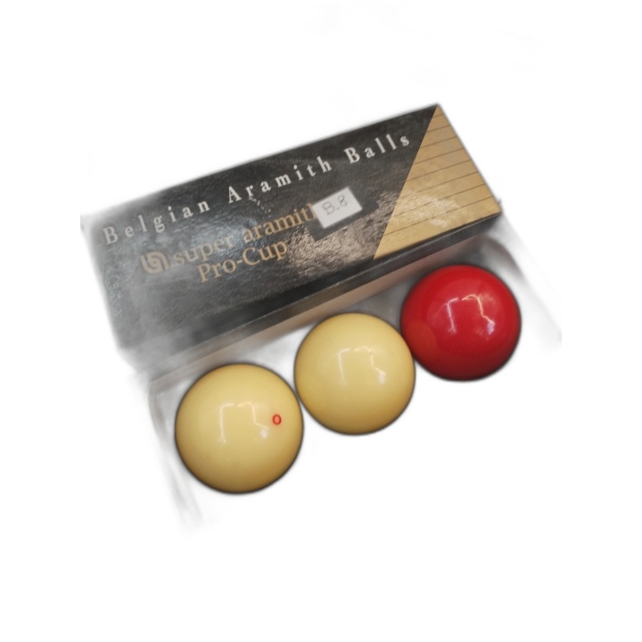 Lot 3 Billes Aramith Super Pro Cup Carom Balls Billard Carambole - Occ