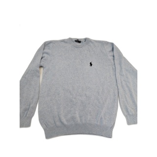Pull Polo Ralph Lauren Garçon Bleu Clair Col Rond - Taille 11-12 Ans -