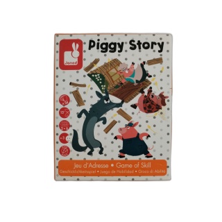 Piggy Story - Janod - Jeu d'Adresse Cartes 2-6 Joueurs - 3 ans+ - Occa