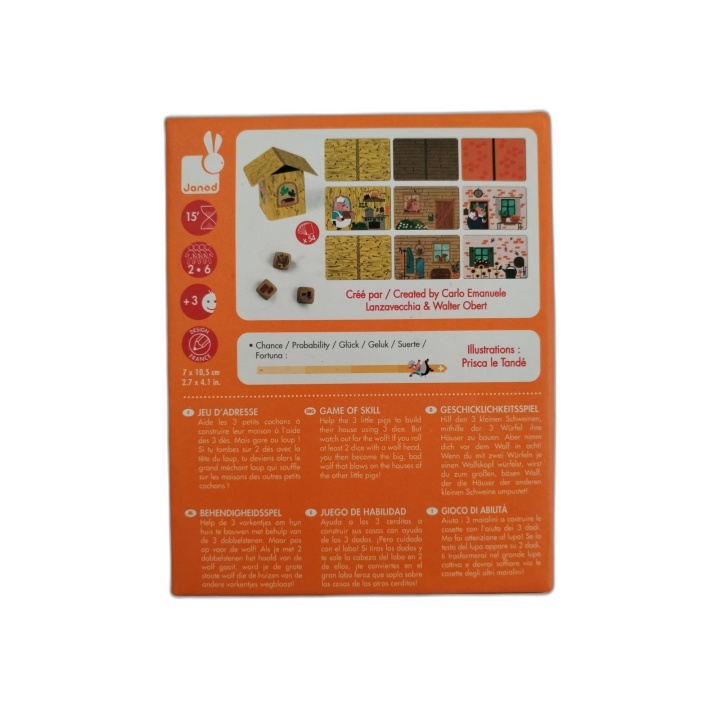 Piggy Story - Janod - Jeu d'Adresse Cartes 2-6 Joueurs - 3 ans+ - Occa