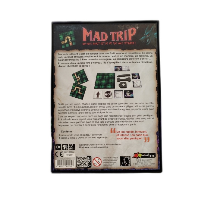 Mad Trip - Gigamic - Jeu Ambiance Horreur 2-6 Joueurs - 10 ans - Occas