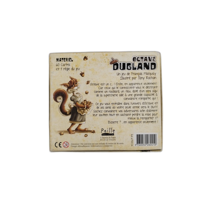 Octave Dugland - Paille Éditions - Jeu de Bluff Cartes Famille - 7 ans