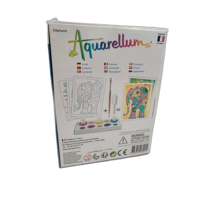 Aquarellum Mini Éléphants SentoSphère Réf.6001 - Kit Peinture Aquarell