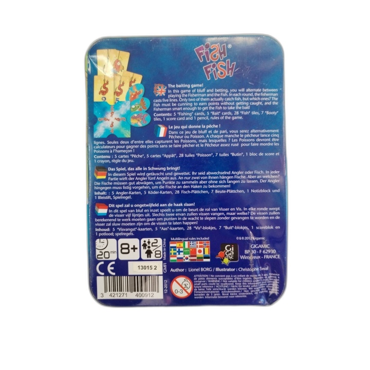 Fish Fish - Gigamic - Jeu de cartes Pêche 2-8 Joueurs - 8 ans - Boîte