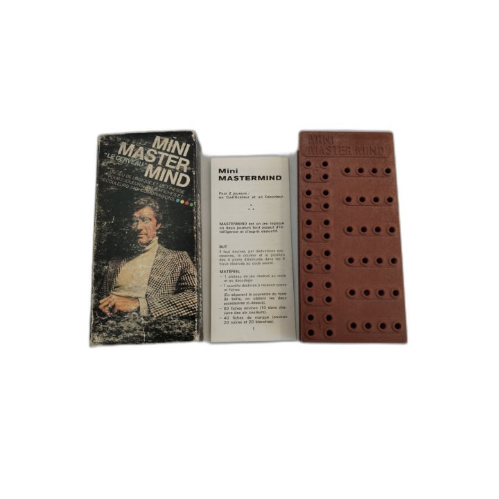 Mini Mastermind Le Cerveau - Capiera - Jeu Logique Vintage 2 Joueurs -