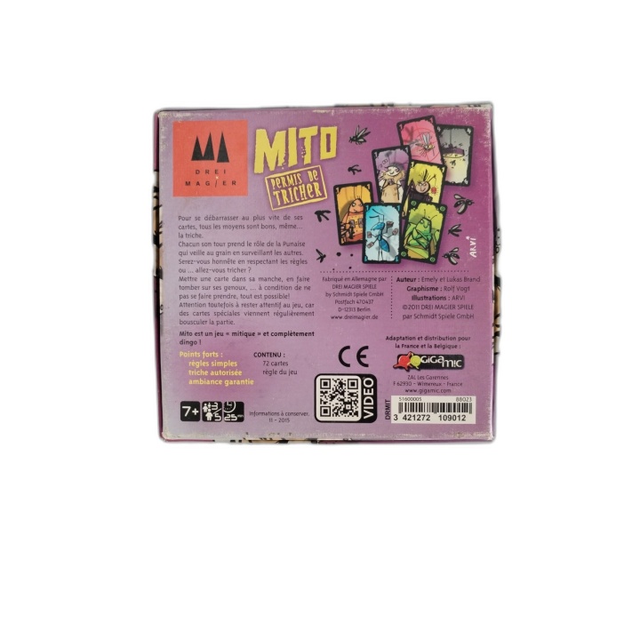 Mito Permis de Tricher - Gigamic - Jeu de cartes familial 3-5 Joueurs