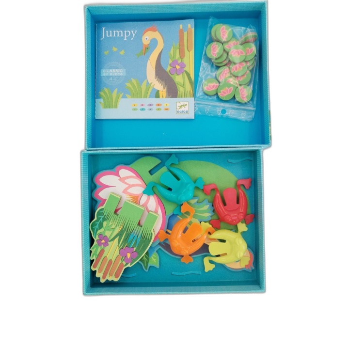 Jumpy Djeco - Jeu Saute-Grenouille Classic 2-4 Joueurs - Dès 4 ans - O