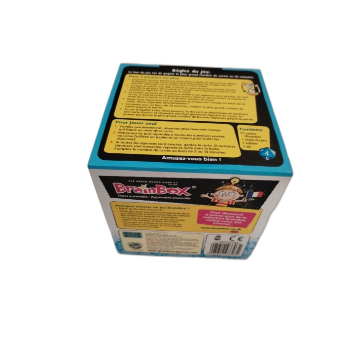 BrainBox Voyage Autour Du Monde - Green Board Games - Mémoire 1+ Joueu