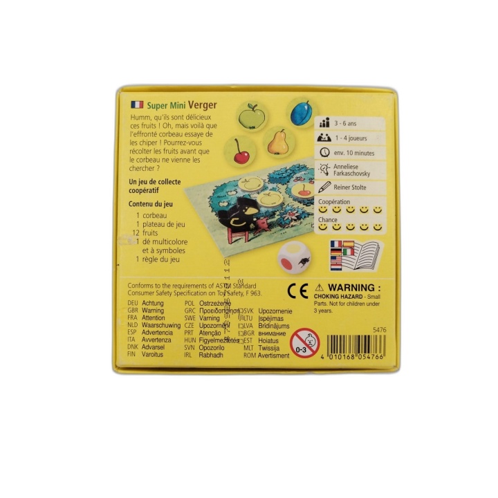 Super Mini Verger HABA 5476 - Jeu Coopératif Enfants 2-4 Joueurs - Dès