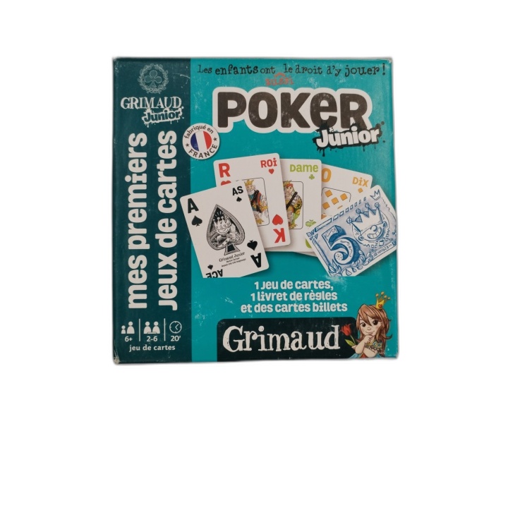 Poker Junior Grimaud - Jeu de Cartes Enfant 2-6 Joueurs - 6 ans - Occa