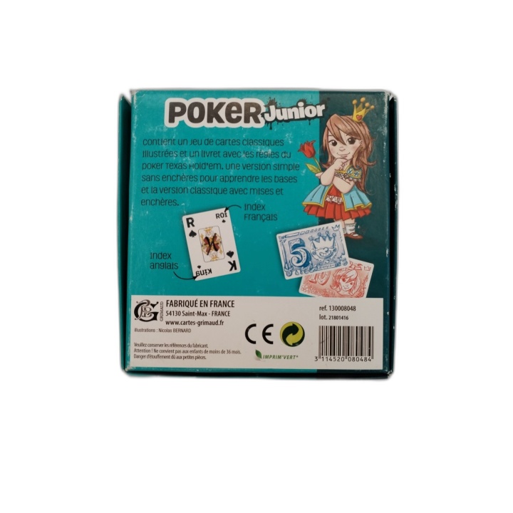 Poker Junior Grimaud - Jeu de Cartes Enfant 2-6 Joueurs - 6 ans - Occa