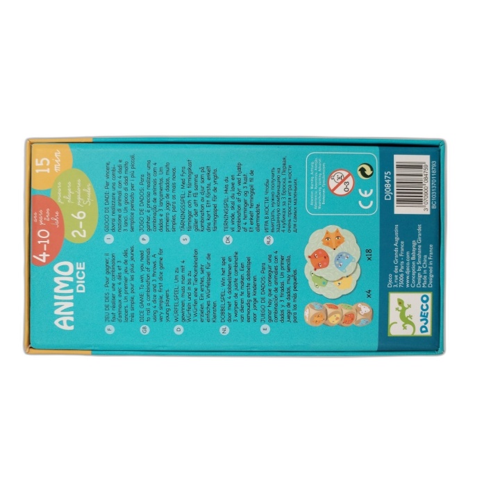 Animo Dice Djeco - Jeu de Dés Animaux Enfant 4-10 ans - Occasion Compl