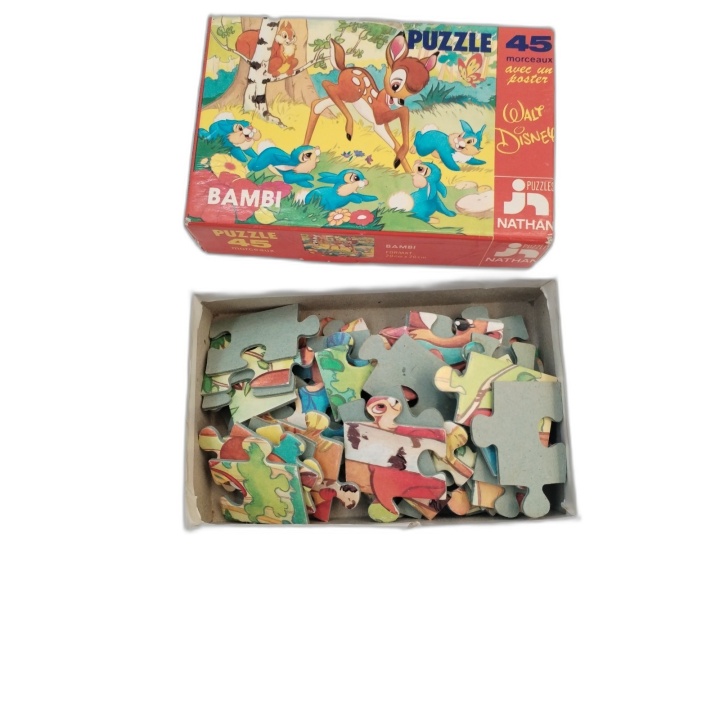Bambi Puzzle 45 pièces - Nathan Walt Disney - Puzzle Enfant Vintage av