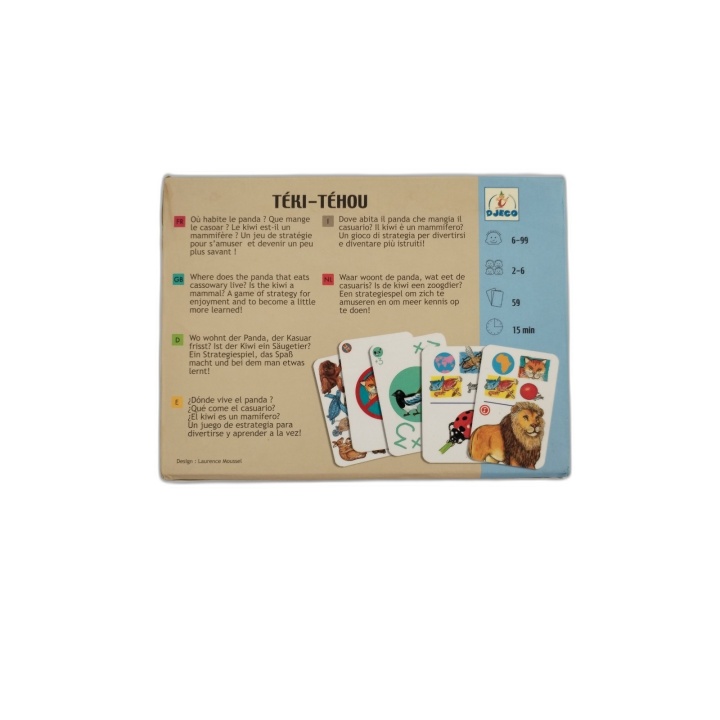 Téki-Téhou Djeco - Jeu de Cartes Stratégie Animaux - 2 Joueurs - 6 ans