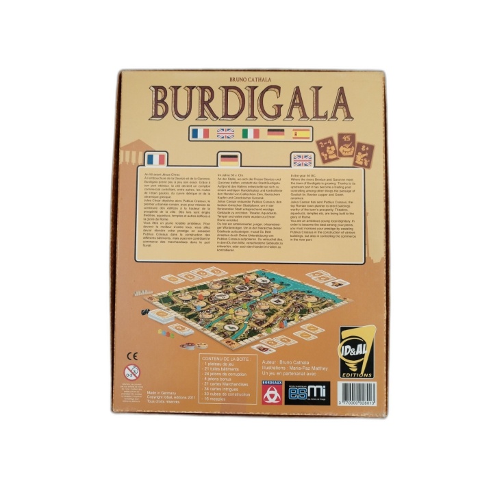 Burdigala - ID&AL Éditions - Bruno Cathala - Jeu Stratégie 2-4 Joueurs
