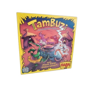 Tambuzi - HABA - Jeu Réflexes Buzzer Bongo Électronique 2-6 Joueurs -