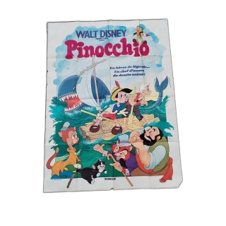 Affiche Cinéma Originale Pinocchio Walt Disney - Grande Format 120x160