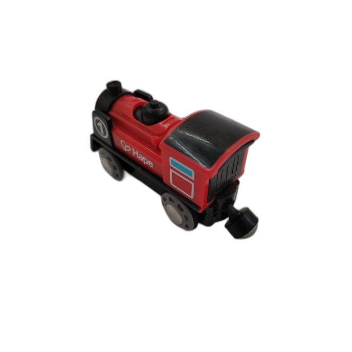 Hape Locomotive Vapeur Lumineuse à Piles - Train Bois Circuit Rail Enf