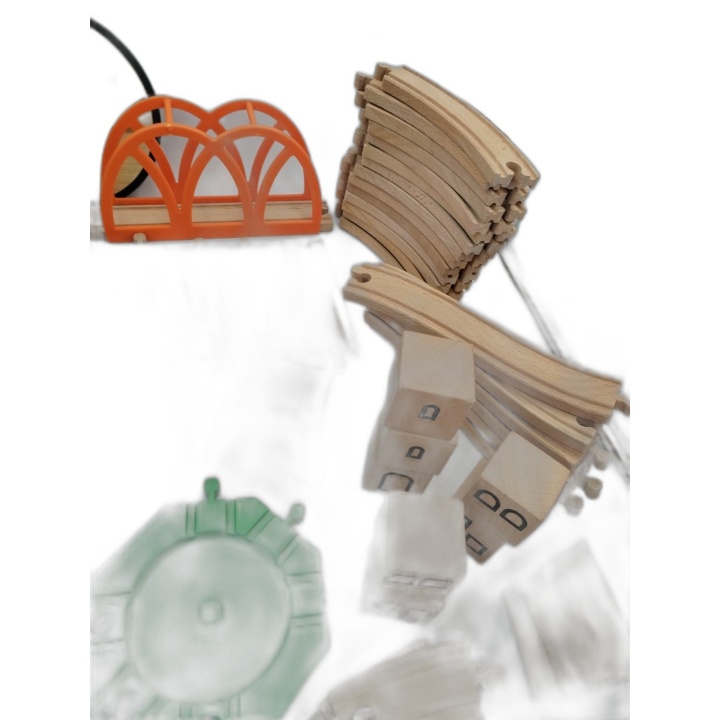 Gros Lot Circuit Train Bois BRIO & IKEA Lillabo - Rails Trains Accesso