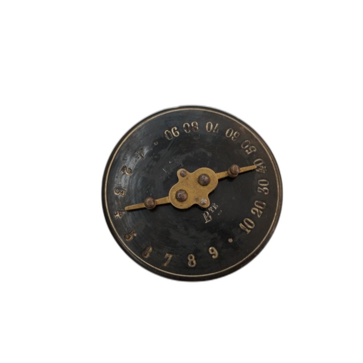 Cadran Ancien Roulette de Jeu Antique Laiton Noir - Aiguilles Mobiles