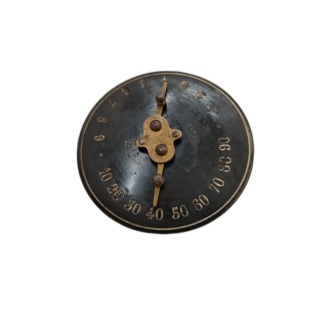 Cadran Ancien Roulette de Jeu Antique Laiton Noir - Aiguilles Mobiles