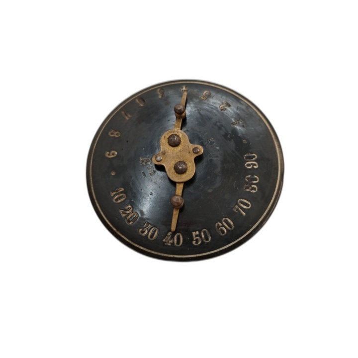 Cadran Ancien Roulette de Jeu Antique Laiton Noir - Aiguilles Mobiles