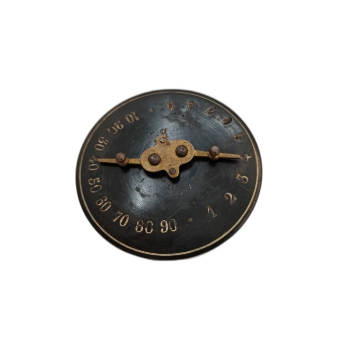 Cadran Ancien Roulette de Jeu Antique Laiton Noir - Aiguilles Mobiles