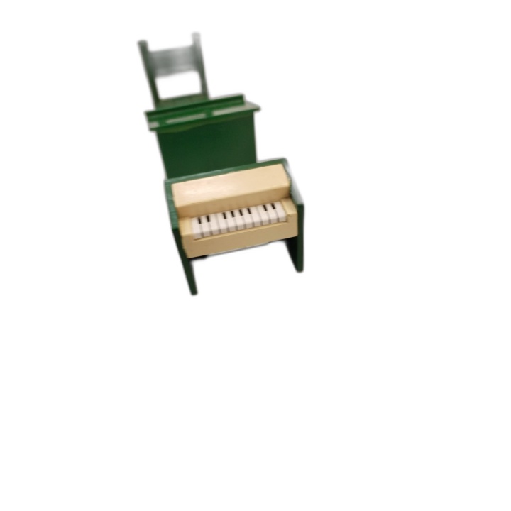 Playmobil Lot Mobilier Scolaire Vert - Chaises Bureaux Piano Classe -