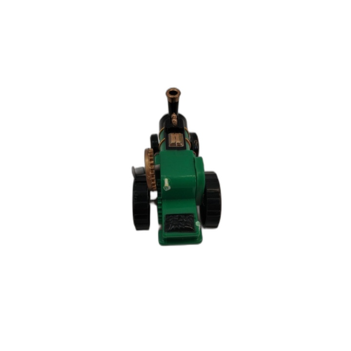 Tracteur à Vapeur Miniature Die-Cast Vert - Figurine Véhicule Rétro Co