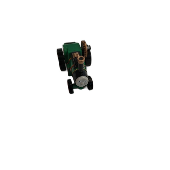 Tracteur à Vapeur Miniature Die-Cast Vert - Figurine Véhicule Rétro Co