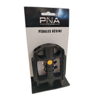 Pédales Résine Vélo VTT PNA Cycling Noir - Paire Neuve - Axe Acier Ant