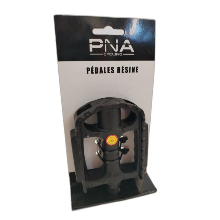 Pédales Résine Vélo VTT PNA Cycling Noir - Paire Neuve - Axe Acier Ant