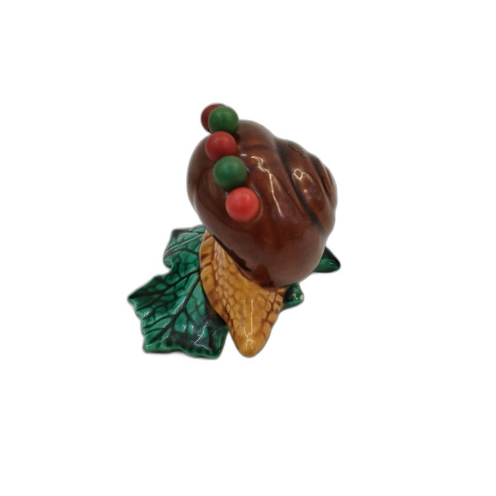 Escargot Céramique Souvenir Nice Vintage - Piques Décor Boules - Figur
