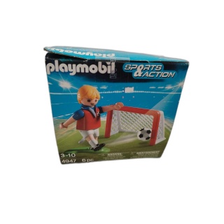 Playmobil 4947 Sports & Action - Joueur de Foot avec But - 6 pièces -