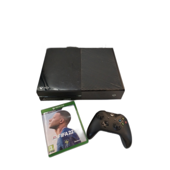 Xbox One Microsoft 500 Go Noire - Console + Manette + FIFA 22 + Câbles