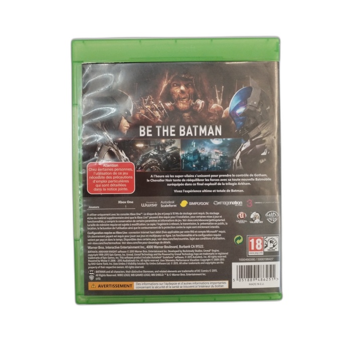 Batman Arkham Knight - Xbox One - Jeu Action Aventure DC Comics - Occa