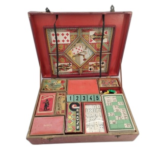 Coffret Jeux Anciens JLR - Loto Dominos Dames Cartes La Puce Ramoneur