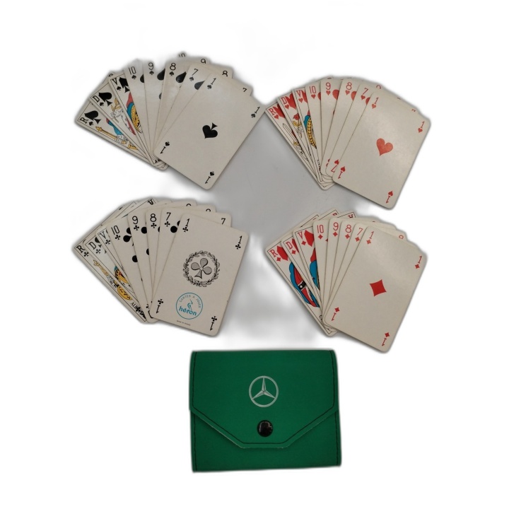 Jeu de Cartes Mercedes-Benz Vintage 32 Cartes Héron Made in France - É