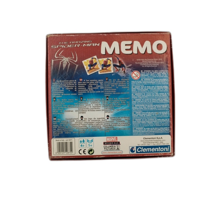 The Amazing Spider-Man Memo - Clementoni - Jeu Mémoire Enfants - Occas