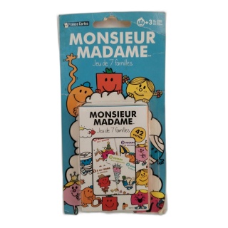 Monsieur Madame Jeu de 7 Familles - France Cartes - 42 Cartes - Dès 3