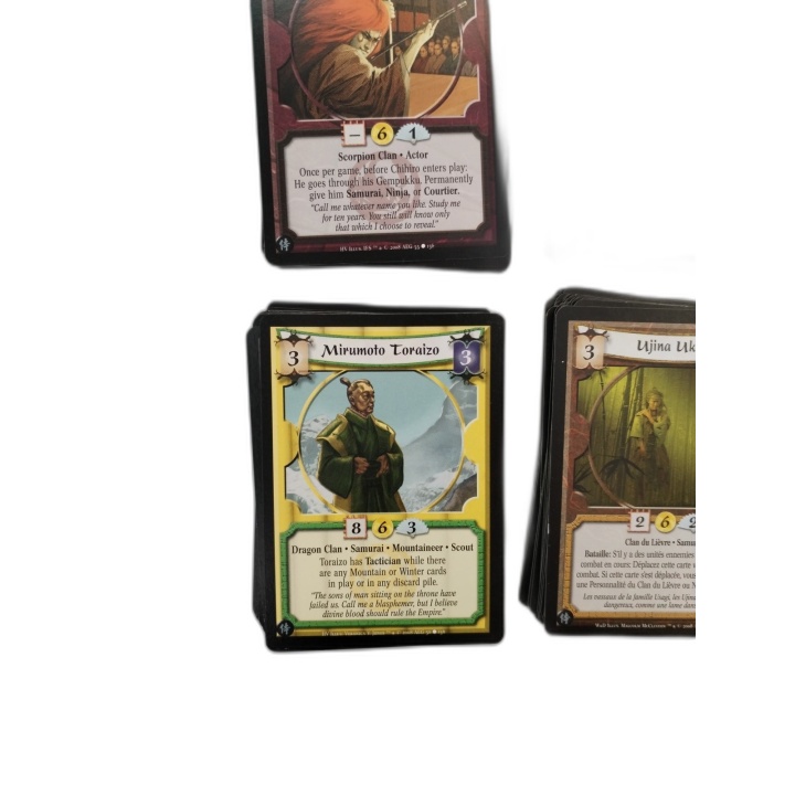 Lot 390+ Cartes Legend of the Five Rings L5R 2008 - Personnages Clans 