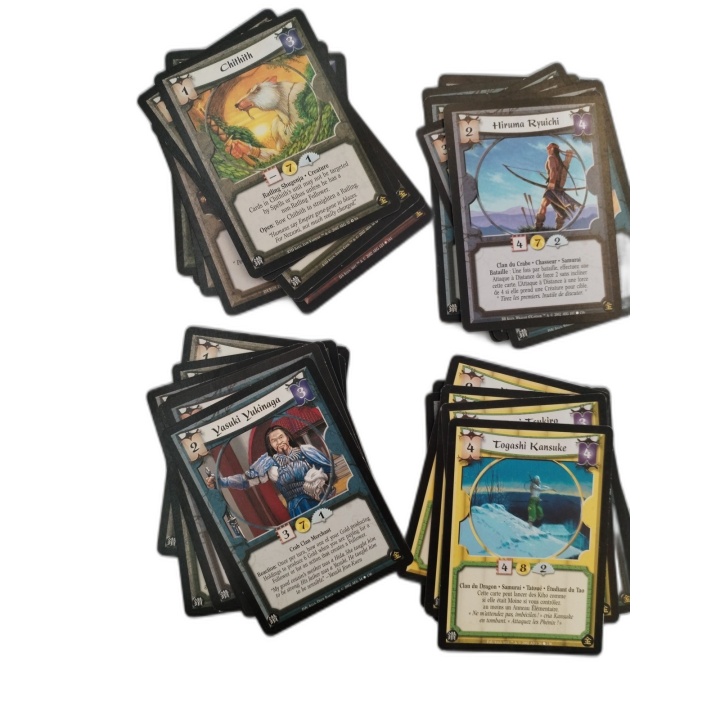 Lot Cartes Legend of the Five Rings L5R 2002 - Multi-Clans Français - 
