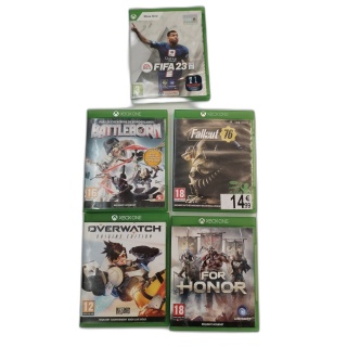 Lot 5 Jeux Xbox One - FIFA 23, Fallout 76, Overwatch, Battleborn, For
