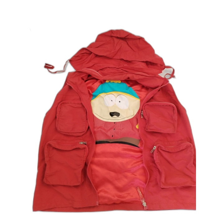 Veste Rouge Homme South Park Cartman Capuche Multi-Poches - Pièce Coll