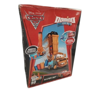 Cars 2 Domino Click & Go Mater Set - Disney Pixar - 50 Dominos + 3 Col